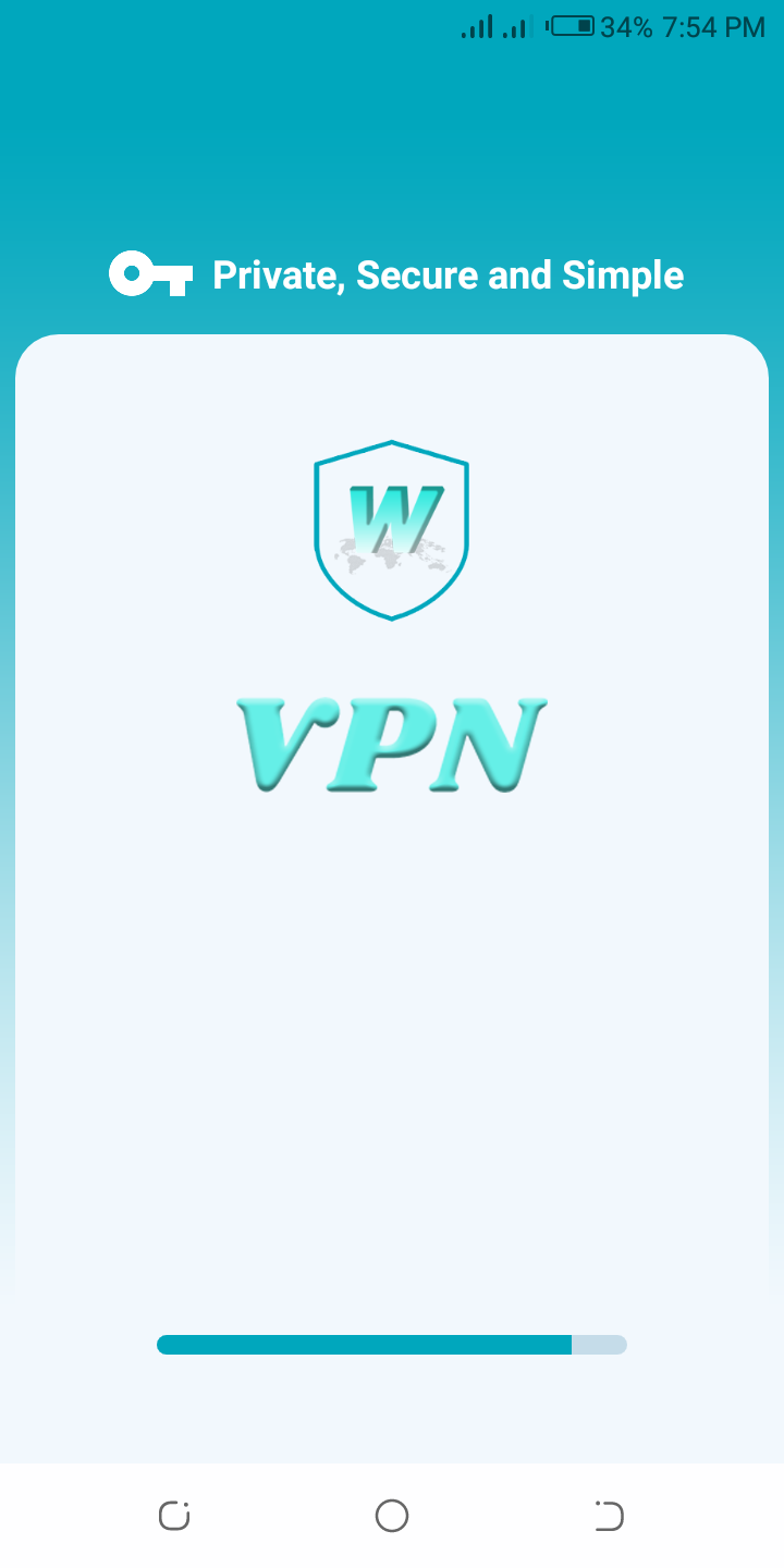 W-VPN App Interface